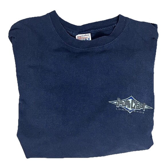 Vintage‎ Surf Tee Y2K Large San Diego South Coast Longboards Hanes Beefy T-Shirt - Picture 3 of 6